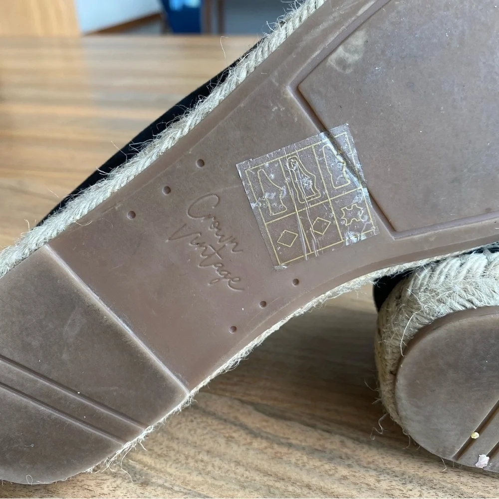 Crown Vintage Brae Espadrille Platform Slip-On, Size 8